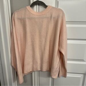 1.STATE Women's Pink Crossback Sweater